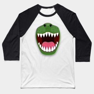 Funny T Rex dinosaur mouth Baseball T-Shirt